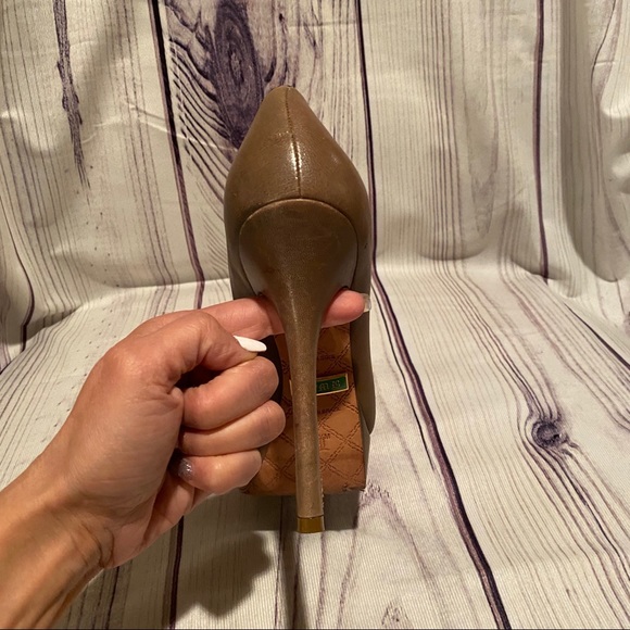 L.A.M.B Women’s Peep Toe Pumps SZ 7.5 - Picture 4 of 8